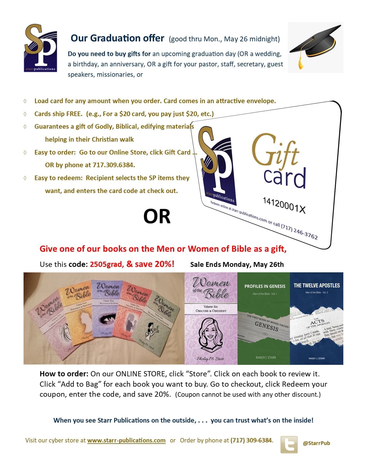2505 Adv Flier -Gift Card for Grads & WoB & MoB