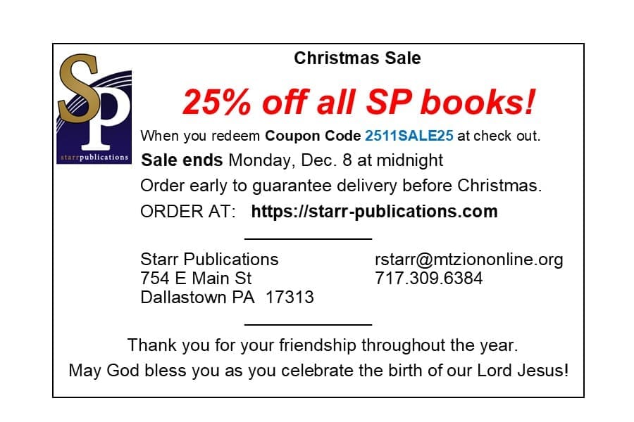2511 SP Christmas 25% off SALE
